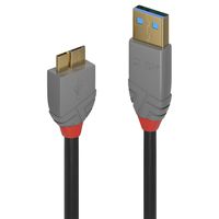 Lindy USB 3.0 Kabel Typ A/Micro-B Anthra Line M/M 3m