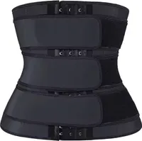 Waist Trainer, Taillenformer Gürtel mit Hakenverschluss verstellbar Schwarz, S