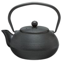 Gusseisen Teekanne inkl Sieb 1,5 Liter Teekessel Guss Kanne massiv schwarz Gusseisen Teekanne inkl Sieb 1,5 Liter Teekessel Guss Kanne massiv schwarz
