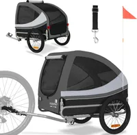 DOGGYHUT® "Tobi" LARGE Hundefahrradanhänger Hundeanhänger Fahrradanhänger