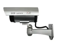 TronicXL 2x Dummy Premium Solar Kamera Attrappe Kameraattrappe Außen Fake  Cam Überwachungskamera Attrappe (Innenbereich, Außenbereich, 2-tlg.,  blinkende LED Solarpanel Außenbereich Outdoor)