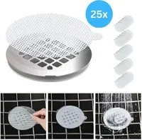 Abfluss Haarfänger Gitteraufkleber Badewanne Haarsieb (25 Stück) - DRAINCAPS