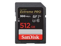 SanDisk Extreme PRO - 512GB, SDXC, Klasse 10, UHS-II, 300 MB/s, 260 MB/s | SDSDXDK-512G-GN4IN