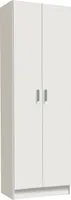Portsmouth Mehrzweckschrank, 2-türiger Beistellschrank, moderner Schuhschrank, vertikaler Schuhschrank, 59 x 37 h 180 cm, weiß
