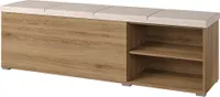 Sitztruhe 160 cm breit gepolstert in Eiche VARESE-83
