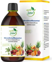 Agila Vital - 500 ml Mikronährstoffkonzentrat - Kraftvolles flüssiges Multivitamin 147 aktiven Inhaltsstoffen  1x