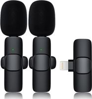 Lavalier Mikrofon, Wireless Mini Mikrofon für iPhone iPad, Handy-Mikrofon für iPhone Video Recording, Kabellos