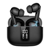 7MAGIC Bluetooth Kopfhörer, Kopfhörer Kabellos Bluetooth 5.3 In Ear Kopfhörer mit 4 ENC Noise Cancelling Mic, IPX7 Wasserdicht Ohrhörer LED Anzeige USB-C für Sport und Arbeit, Schwarz