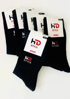 12 Paar HD Sportsocken Damen & Herren schwarz Gr.38-42