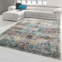 Teppich Orient Teppich Outdoor Wohnzimmerteppich Vintage bunt Größe - 160 x 230 cm