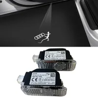 LED-Einstiegsleuchten Original Audi LED Schriftzug Audi Ringe mit
