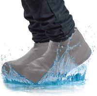 UEB 2 Stück Outdoor Regenschutz Überschuhe wasserdichte rutschfeste Silikon 