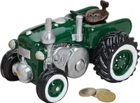 Spardose Traktor grün