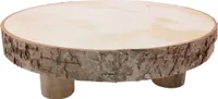 Deko Holz-Tischchen 20cm Tischdeko Weihnachtsdeko Gesteckunterlage Holztablett