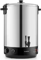 Klarstein KonfiStar 40 Einkochautomat - Einkochtopf, Einkocher, Heißgetränkespender, 40 Liter, 30-110 °C, Timer: 20-120 min, Warmhalte-Funktion, geschmacksecht, Cool-Touch Griffe, Edelstahl