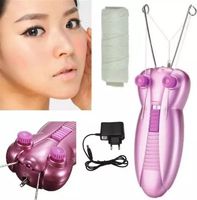 Epilierer für Frauen, Gesichtsepilierer, elektrischer Körper-Gesichtshaarentferner mit Licht, schnelles Baumwollfaden-Epilierer-Set