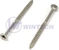 Holzschraube 4,5x50/30, PZ, A2 - Packung 200 Stück