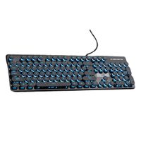 V8 Runde Tastenkappen Gaming Kabelgebundene Tastatur Maus beleuchtet, zweifarbiger Spritzguss Farbe Schwarz