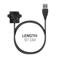 kwmobile USB Kabel Charger kompatibel mit HONOR Band 5 / 4 / 3 / 3 Pro / 2 / 2 Pro Ladekabel - Smart Watch Ersatzkabel - Fitnesstracker Aufladekabel
