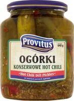 Provitus Scharfe Chili-Gurken 640 G