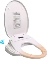 Puluomis WC-Sitze Toilettensitz Smart Automatisch Elektrisch, Toilettendeckel D Form mit absenkautomatik weiß
