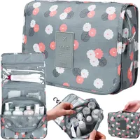 Toaletní taška Cestovní kosmetická taška Make-up organizér s rukojetí Závěsná taška na prádlo pro ženy a muže 24x9,5x19cm Retoo