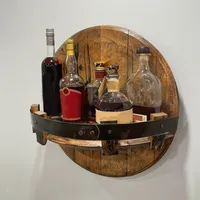 30cm Hölzern Weinregal Flaschenregal Wandregal oder Stehregal Flaschenhalter Cabinet