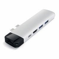 Satechi Type-C Pro Hub 4K HDMI mit Ethernet - Silber