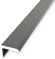 Treppenkantenprofil 7 x 9.2 x 2550 mm Winkelprofil Einfasshöhe 0 - 4.5 mm Aluminium Glatt Ungebohrt Edelstahl Küberit