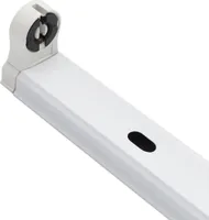 Halterung für LED-Röhren 60 cm T8 Weiß
