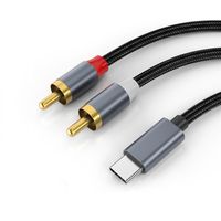 USB-C-zu-2x-Cinch-Stereo-Audiokabel