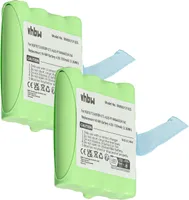 vhbw 2x Akku kompatibel mit Motorola Talkabout T40, T80 Extreme, TLKR 3, TLKR 5, TLKR 6, XT, XTB, XTK Funkgerät, Walkie Talkie (700 mAh, 4,8 V, NiMH)