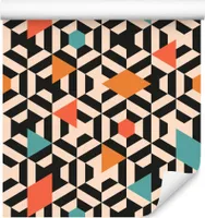 10m VLIES TAPETE Roll Geometrie trojúhelníky vzor Retro XXL