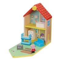 Drevená hračka Peppa Wutz - rodinný domček (s figúrkami a doplnkami)