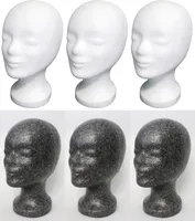 6 x FP - Styroporkopf Standard - TOP Marken-Qualität  (weiss + schwarz (mit Loch im Boden))