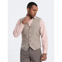 Ombre Clothing Formelle Herrenweste Xilhana beige L
