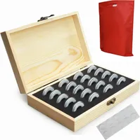 Aufbewahrungsbox für Münzsammlungen mit Schutzdichtung, transparent, staubdicht, Münzhalter, Aufbewahrungsbox