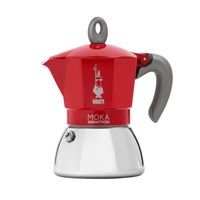 New-Moka-Induction - Kaffeemaschine - Rot - Für 4 Espressotassen