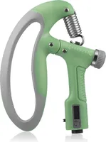 Gymtek® Fingerhantel verstellbar mit Zählfunktion, Handtrainer, Grifftrainer, Handmuskeltrainer, Unterarmtrainer - Wiederstand 10-100 kg - Home Gym