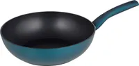 Michelino Wok Ø 28cm Serie Nora , Farbe:Petrol, Durchmesser:28cm