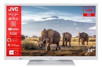JVC LT-24VH5156W 24 Zoll Fernseher/Smart TV (HD Ready, HDR, Triple-Tuner, Bluetooth) - Inkl. 6 Monate HD+ [2023]