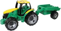 LENA® Starke Riesen Traktor mit Anhänger, mit Schiebedach, 100 kg Tragkraft