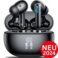 evanell° Bluetooth Kopfhörer In Ear V5.3 – 42h - Kabellos - Mit Mikrofon - für Apple iPhone & Android z.B.Samsung - Touch, IPX7 Wasserdicht, HiFi, LED