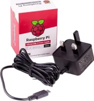 Raspberry USB-C UK Power Supply UK Stecker Netzteil Schwarz 5,1V 3A für Pi 4      @@