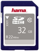 Hama SDHC 32GB, 32768 MB, Secure Digital Hochkapazität (SDHC), 22 MB/s