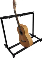 5-Fach Gitarrenständer - Ständer für 5 Gitarren - Stativ schwarz - zerlegbar