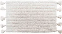 Badematte MINATIS, 100% Baumwolle, mit Fransen, 50 x 80 cm