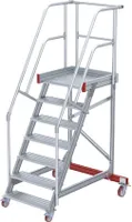 Euroline 513 Wartungsbühne 60° 1000mm Stufenbreite 7 Stufen Alu gerieft
