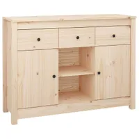 vidaXL Kredens 100x35x74,5 cm lite drewno sosnowe