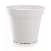 Květináč Lofly XXL květinový truhlík květináč kulatý velký, barva: bílá